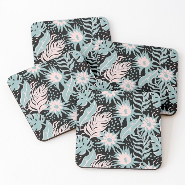 Item preview, Painted colorful exotic floral pattern designed and sold by Mirosi-S.