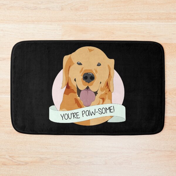 Item preview, Happy Retriever - You're Pawsome designed and sold by Lady Grim.