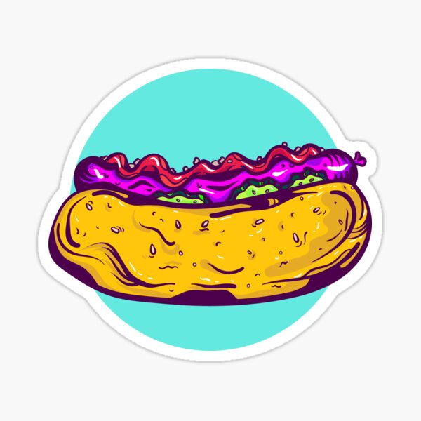 Hotdog Sticker