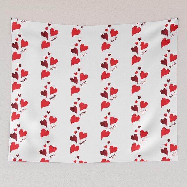 Item preview, Red hearts xoxo designed and sold by SweetCoolVibes.