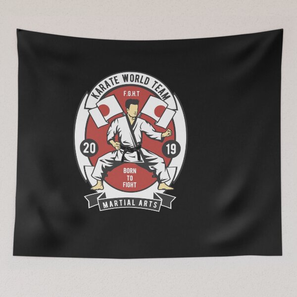 Item preview, Karate world team 2019 Martial Arts design designed and sold by WigglyLine.