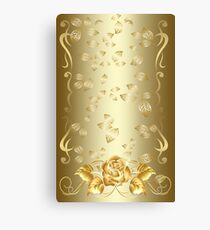 Gold Rose Canvas Print