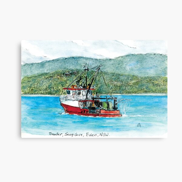 Australian Scene - Trawler - Snug Cove, Eden, NSW, Aus. Metal Print