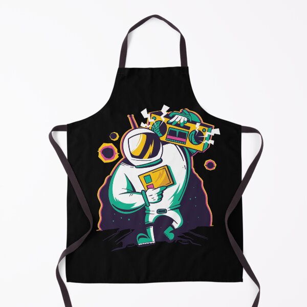 Item preview, Colorful Fun Astronaut with Boombox 80s Retro designed and sold by TeesByMark.