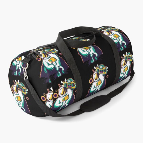 Item preview, Colorful Fun Astronaut with Boombox 80s Retro designed and sold by TeesByMark.