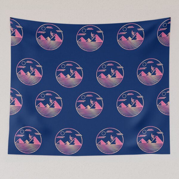 Item preview, The Only Way is Up Line Art Orange Pink Gradient designed and sold by RabeDesigns.