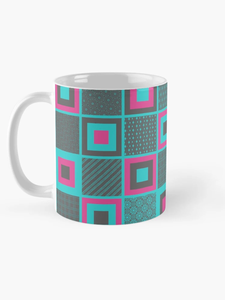Thumbnail 5 of 6, Coffee Mug, faux patchwork designed and sold by PatternLady.