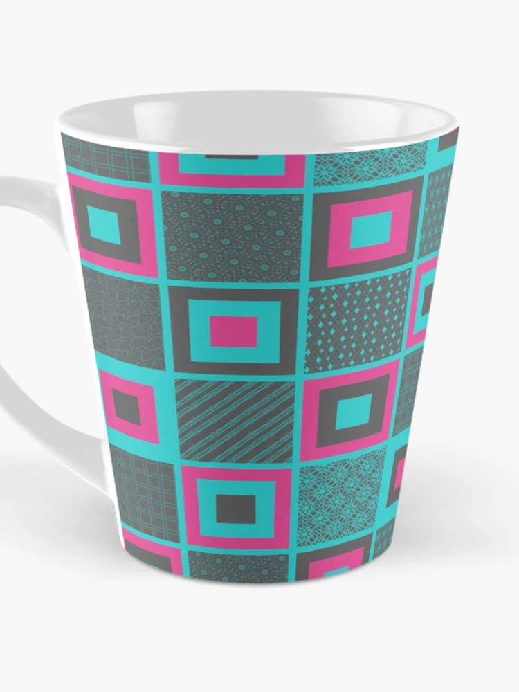 Thumbnail 3 of 4, Coffee Mug, faux patchwork designed and sold by PatternLady.