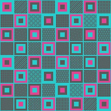 Artwork thumbnail, faux patchwork by PatternLady