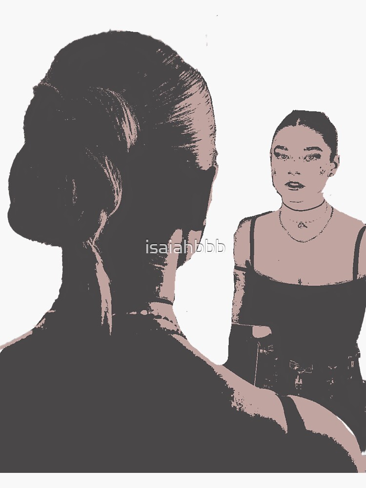 "Hunter Schafer mirror " Sticker for Sale by isaiahbbb Redbubble