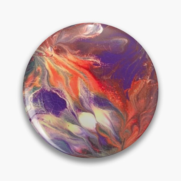 Item preview, Purple and Red color scheme. Abstract Acrylic Pour designed and sold by Dodie Mccandless.