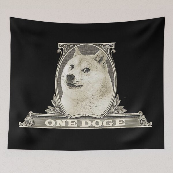 Item preview, Doge To A Dollar Challenge, Dogecoin To The Moon designed and sold by SoloTravelerSt.