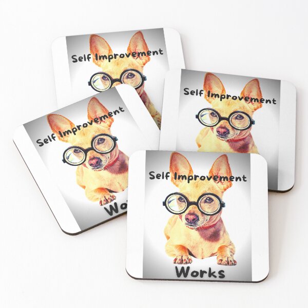 Item preview, Self Improvement Works Dog Glasses Smart Dog Cute Funny designed and sold by CBCreations73.