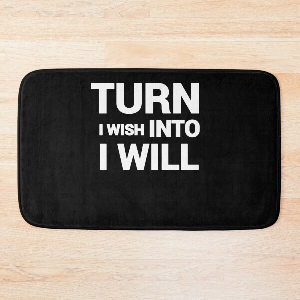 Item preview, Turn i wish into i will, quote shirt designed and sold by hamzab7.
