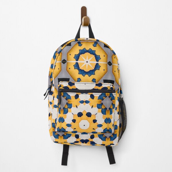Item preview, Mirror design with blue and yellow flowers designed and sold by JohnyDas.