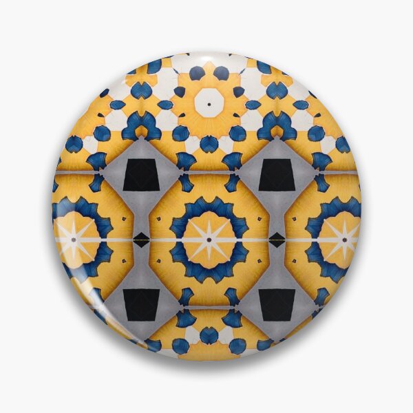Item preview, Mirror design with blue and yellow flowers designed and sold by JohnyDas.
