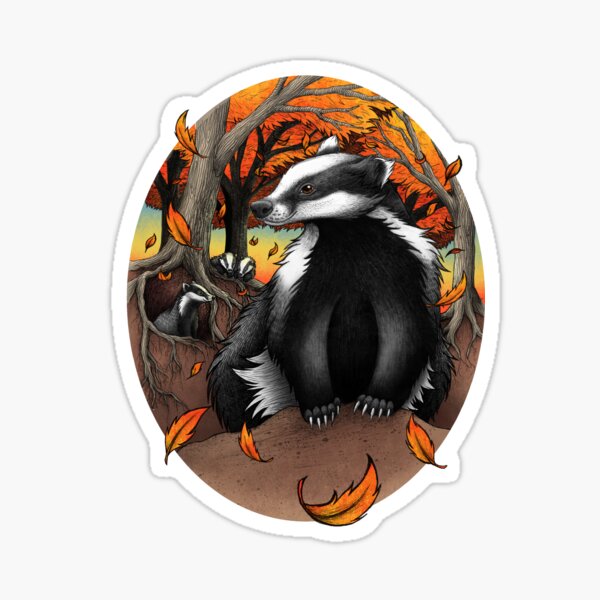 Item preview, Badgers at Fall designed and sold by lyndseygreen.