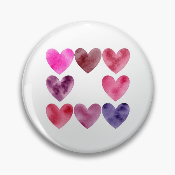 Item preview, Pink & Purple Hearts Valentine's Day designed and sold by VvdVenDesign.