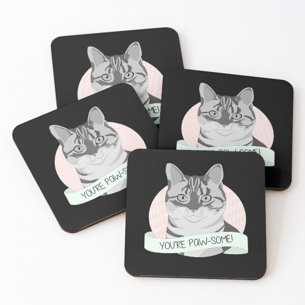 Item preview, Smiling Cat - You're Pawsome designed and sold by Lady Grim.