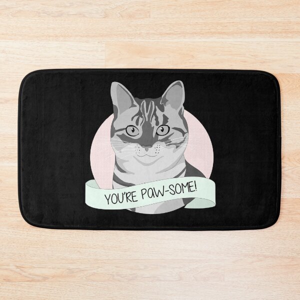 Item preview, Smiling Cat - You're Pawsome designed and sold by Lady Grim.