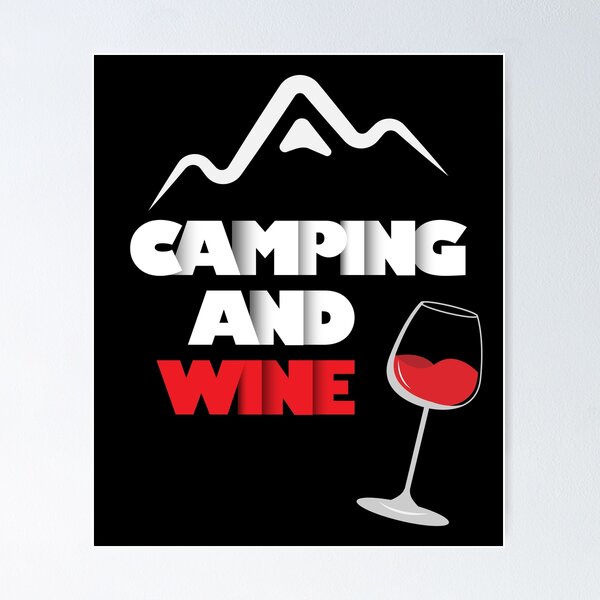 Item preview, Camping And Wine designed and sold by VikiQuick.