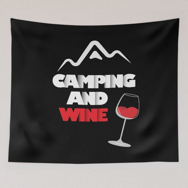 Item preview, Camping And Wine designed and sold by VikiQuick.