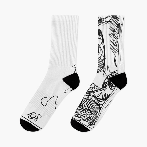Item preview, Cocker Spaniel, stylized drawing in black ink designed and sold by Sherbertfizzers.