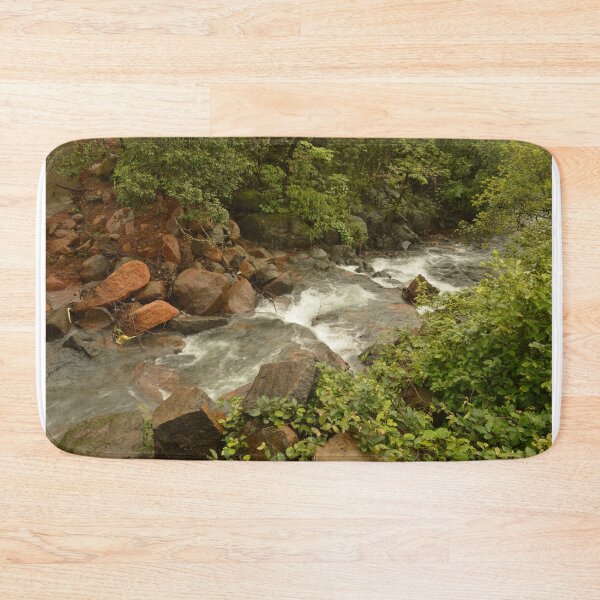 Item preview, Beautiful and Calm Free Flowing River with rocks in the forest designed and sold by crazymessygirl.