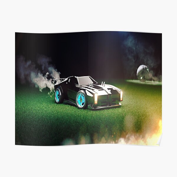 Rocket Car Soccer Poster