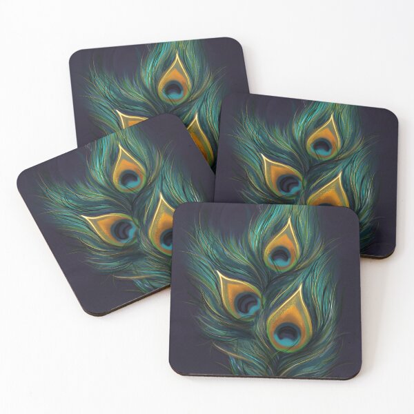 Item preview, Peacock Feathers.  designed and sold by Bronwyn Gilgallon Art.