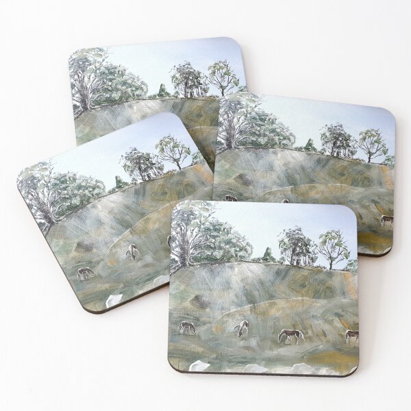Item preview, Horses in Kangaloon , New South Wales Australia Southern Highlands designed and sold by Liz HL Art Shop.