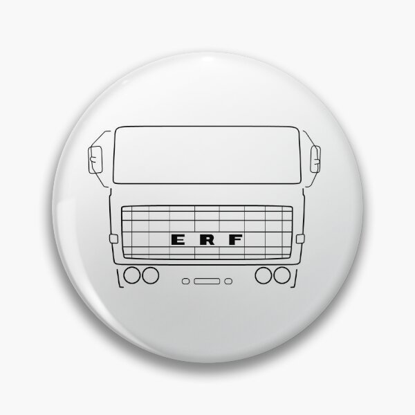 Item preview, Vintage 1970s ERF B Series lorry black outline graphic designed and sold by soitwouldseem.