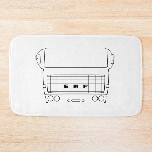 Item preview, Vintage 1970s ERF B Series lorry black outline graphic designed and sold by soitwouldseem.