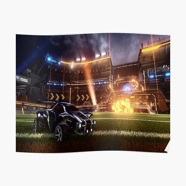 Rocket Car Soccer Poster