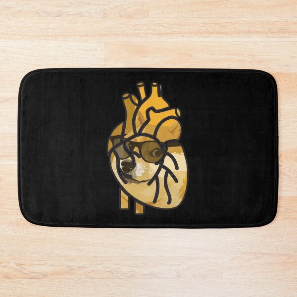 Item preview, My heart is beating for Dogecoin, Dogecoin To The Moon designed and sold by SoloTravelerSt.
