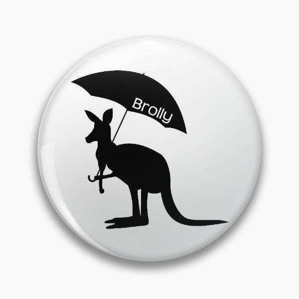 Item preview, Kangaroo with umbrella aussie slang brolly designed and sold by ZnDigitalPrints.