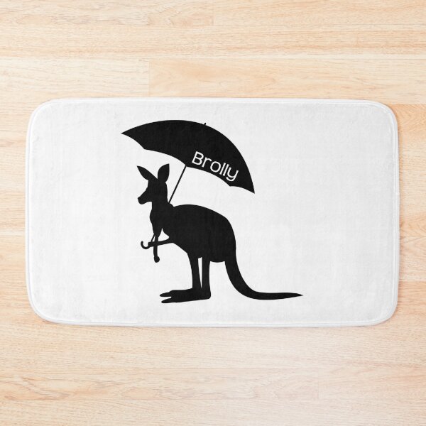 Item preview, Kangaroo with umbrella aussie slang brolly designed and sold by ZnDigitalPrints.