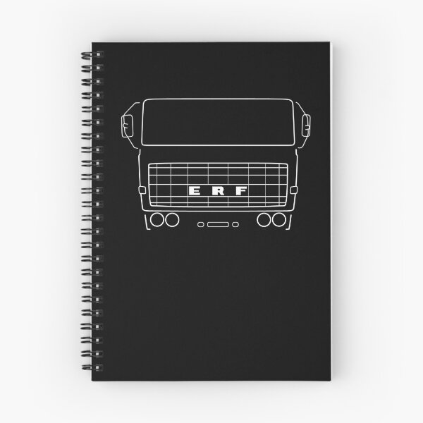 Item preview, Vintage 1970s ERF B Series lorry white outline graphic designed and sold by soitwouldseem.