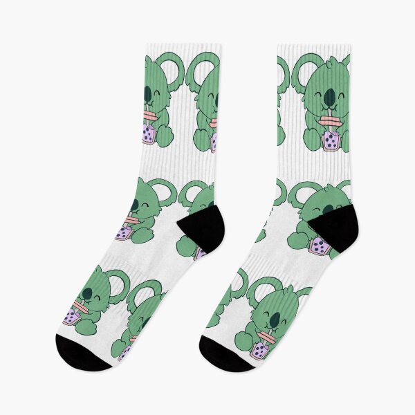 Item preview, Cute Green Kola Drinking Boba Tea Design  designed and sold by boopsblunt.