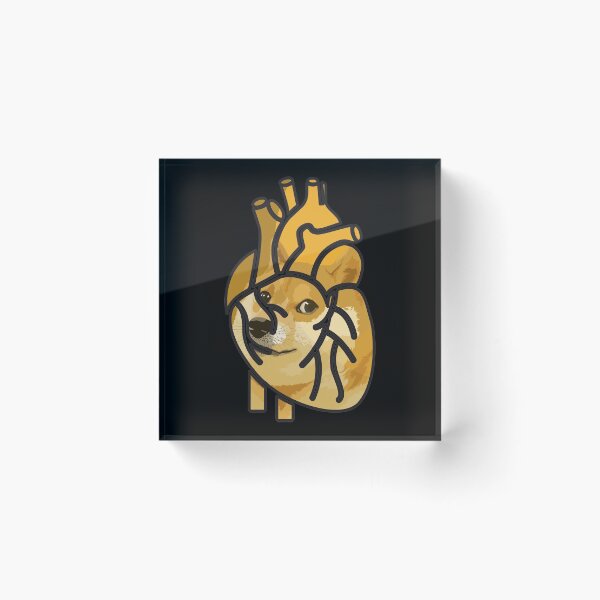 Item preview, My heart is beating for Dogecoin, Dogecoin To The Moon designed and sold by SoloTravelerSt.
