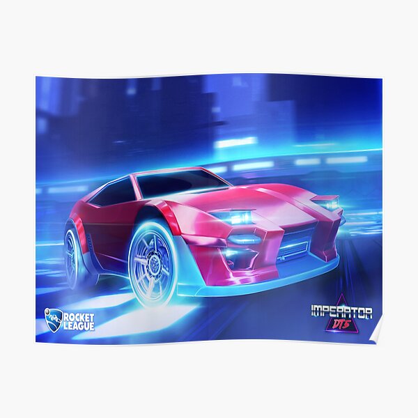 Rocket Car Soccer Poster