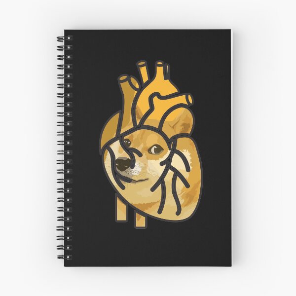 Item preview, My heart is beating for Dogecoin, Dogecoin To The Moon designed and sold by SoloTravelerSt.