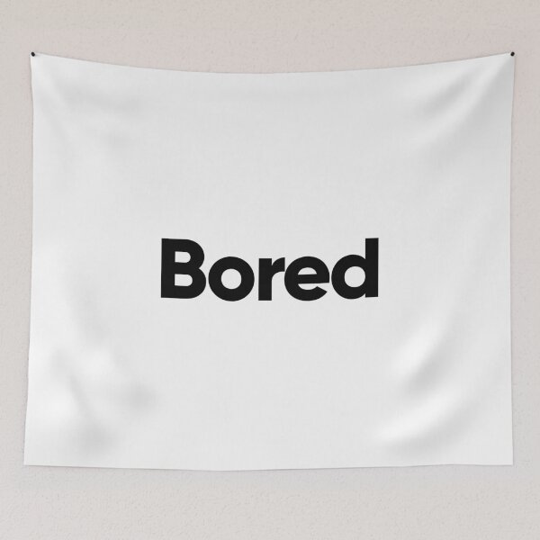 Item preview, Bored (white) designed and sold by Bojkiw.