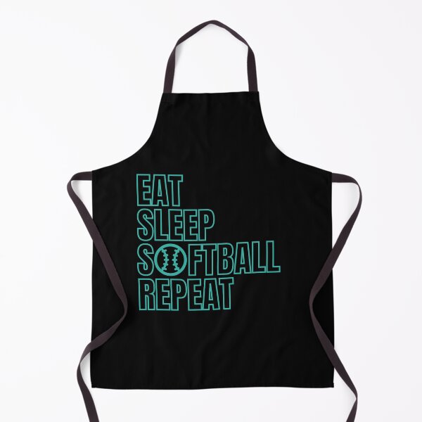 Item preview, Eat Sleep Softball Repeat designed and sold by Rhu Creations.
