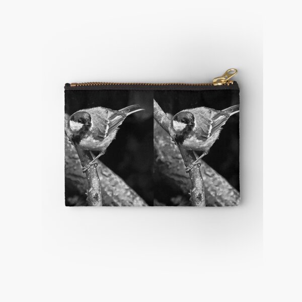 Aperçu de l'œuvre r1450/ new finition 2021 Mésange charbonniére n&b - 7 t (c)(h) by Olao-Olavia / Okaio Créations créée et vendue par o.okaïo.