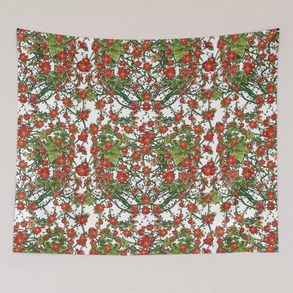 Item preview, Red flowering Ivy pattern designed and sold by FlamesandFrost.