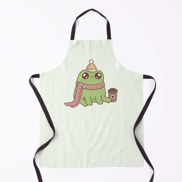 Item preview, Kawaii Froggy with Coffee designed and sold by doodella.