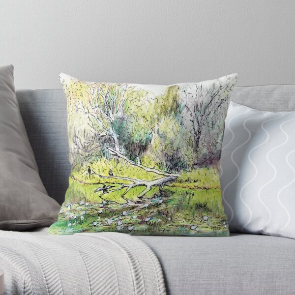 Australian Scene - Cumberland Dam, near Georgetown, Qld, Aus Throw Pillow