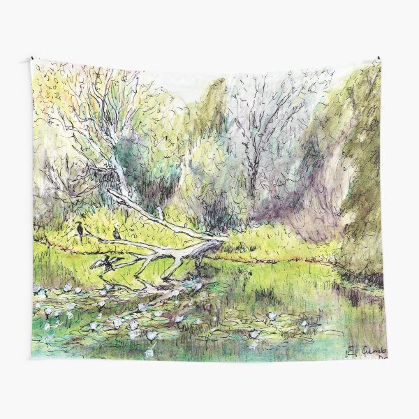 Australian Scene - Cumberland Dam, near Georgetown, Qld, Aus Tapestry