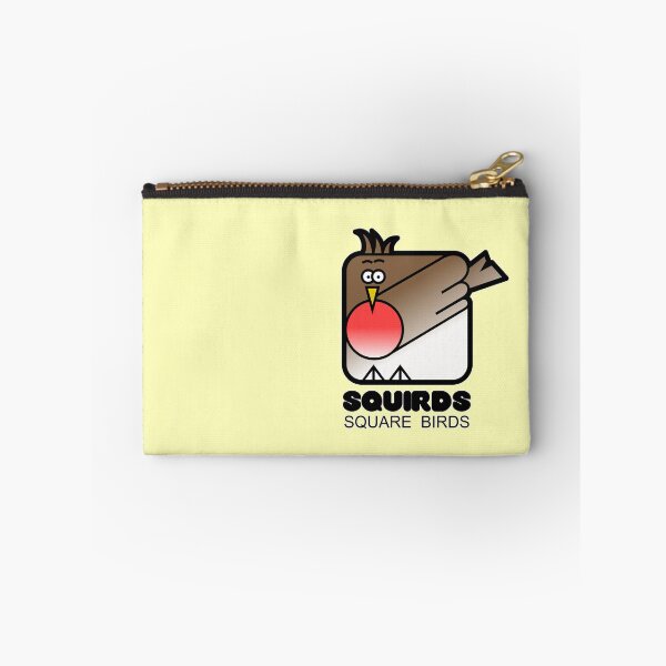 Item preview, Retro Minimalist Square Bird Red Robin Squirds Yellow designed and sold by Quooki.